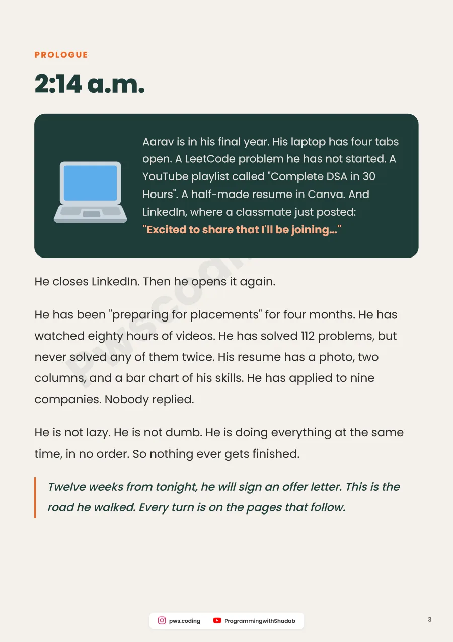 12-Week Placement Roadmap, Inside page 3