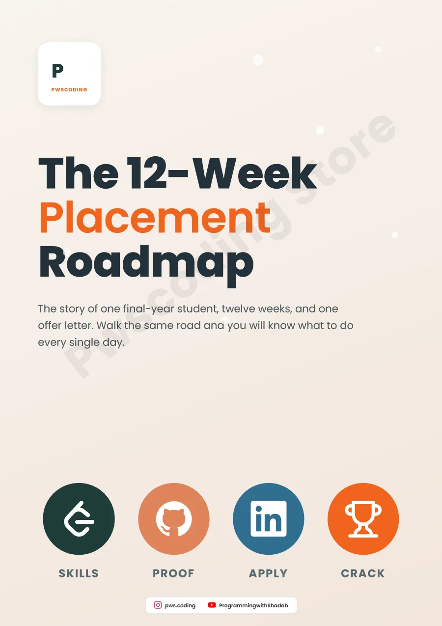Page from 12-Week Placement Roadmap
