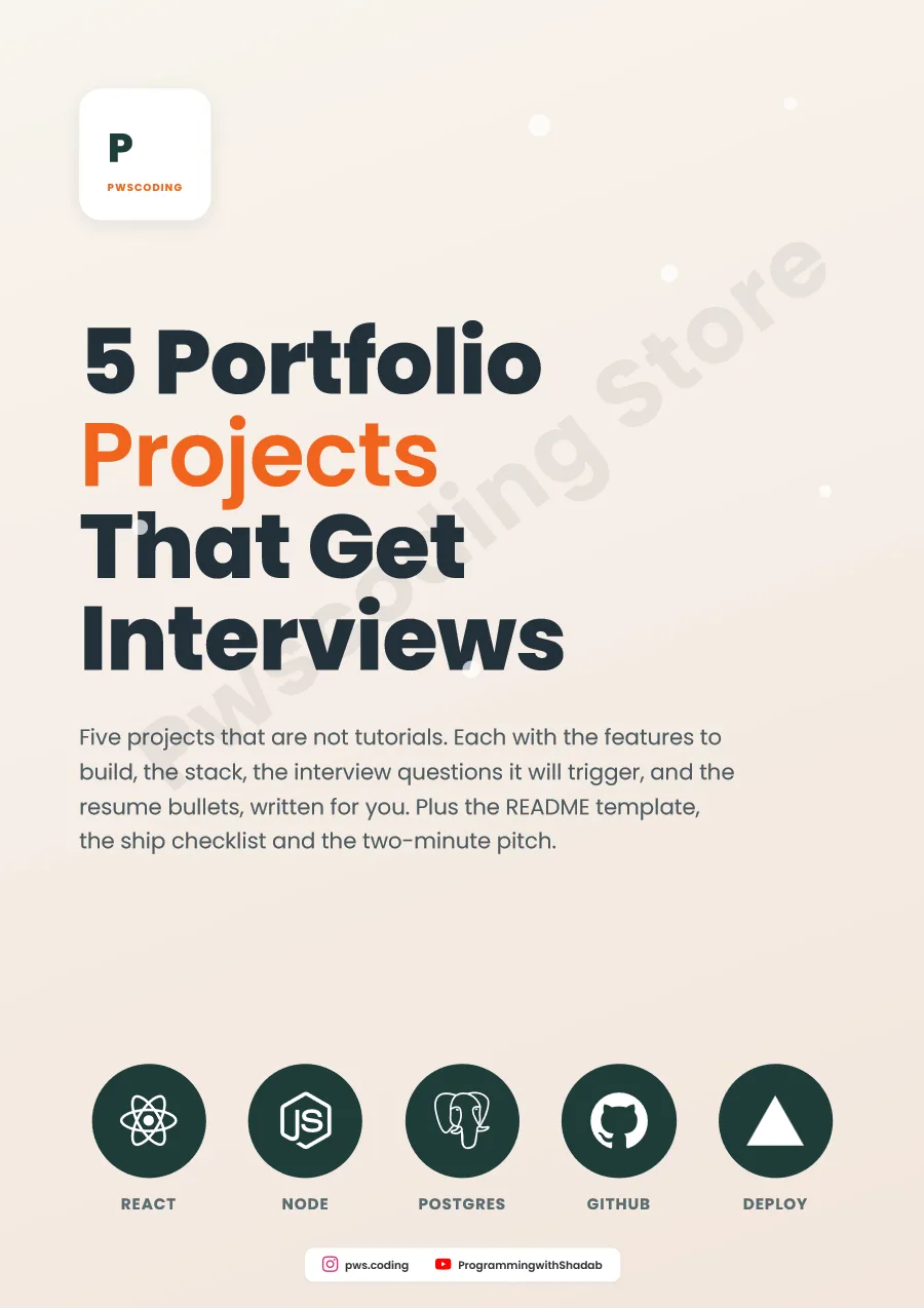 Page from 5 Portfolio Projects That Get Interviews