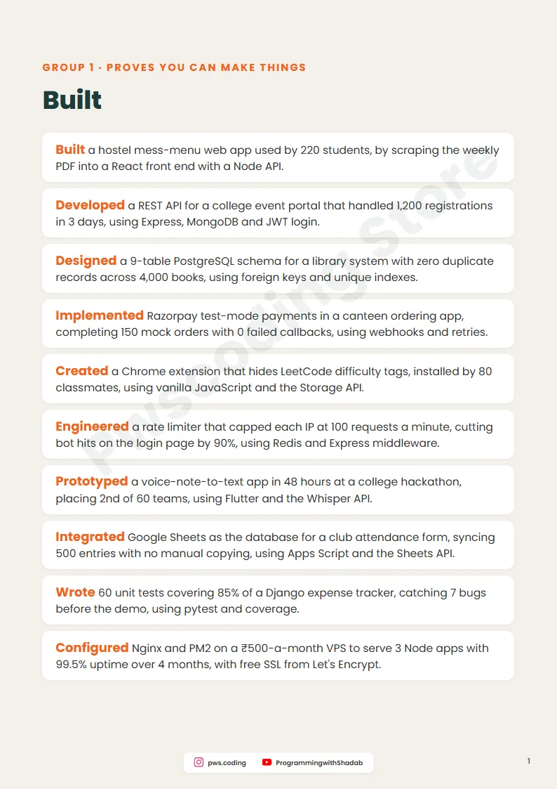 50 Action Verbs For Tech Resumes, Inside page 3