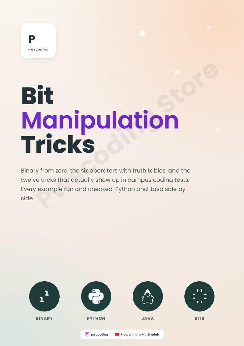 Page from Bit Manipulation Tricks For Coding Tests