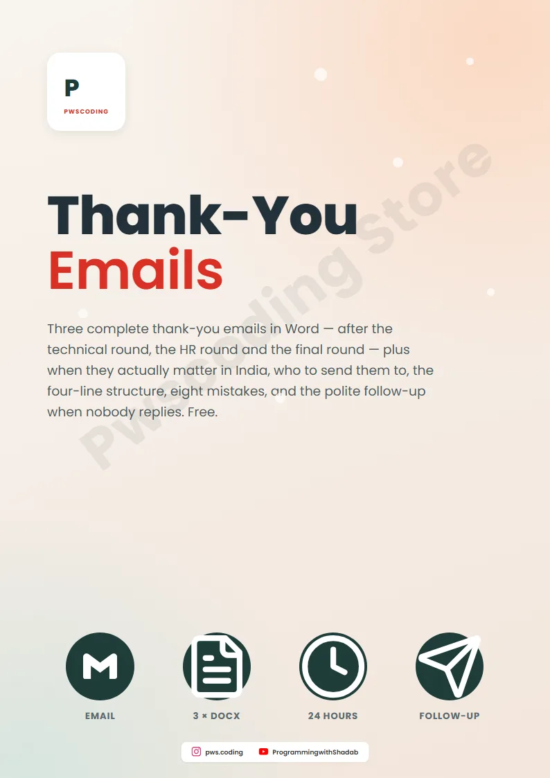 Page from Thank-You Emails: 3 Templates + Guide